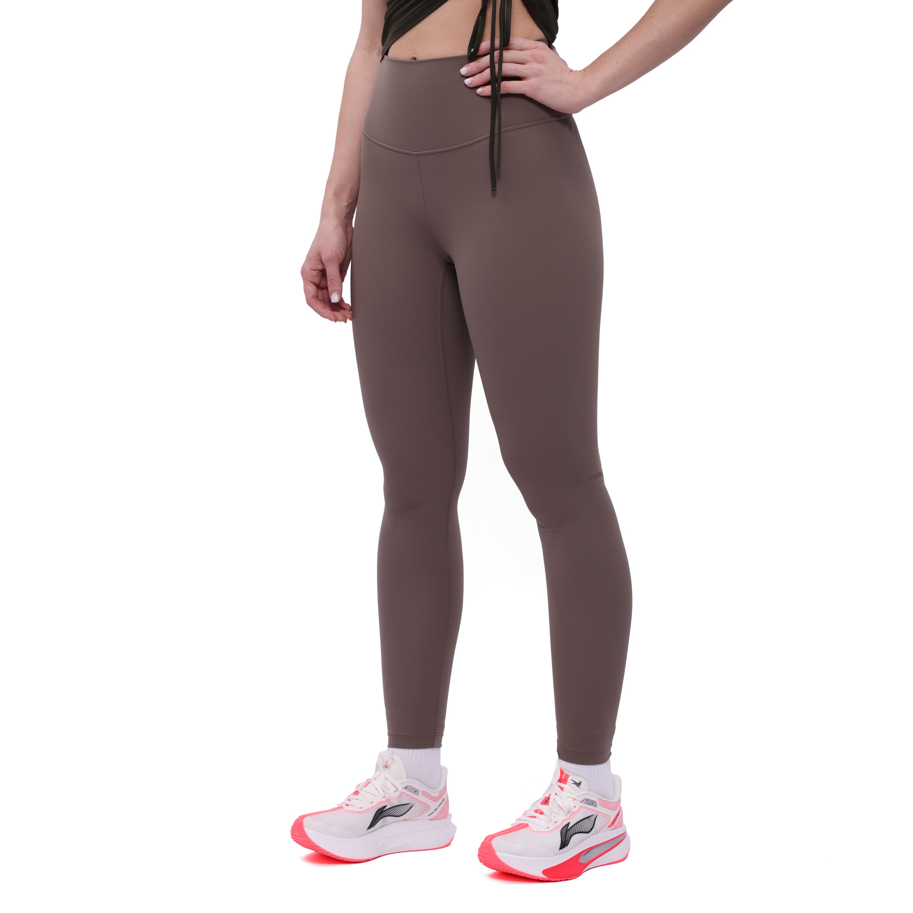 AULV072-1 Тайтсы Yoga коричневый